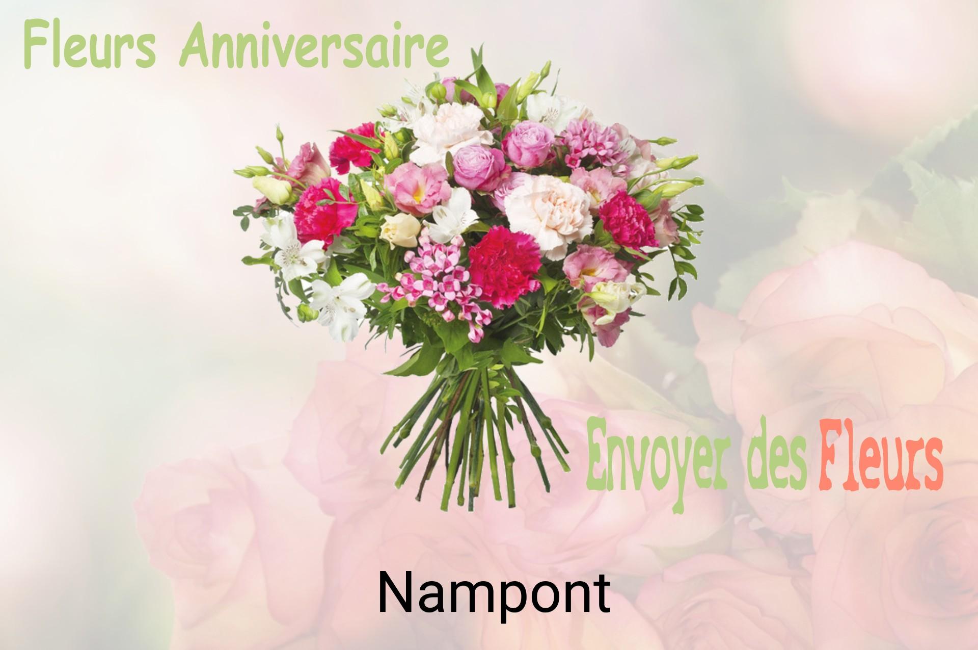 Bouquet de fleurs d’anniversaire livré à Nampont