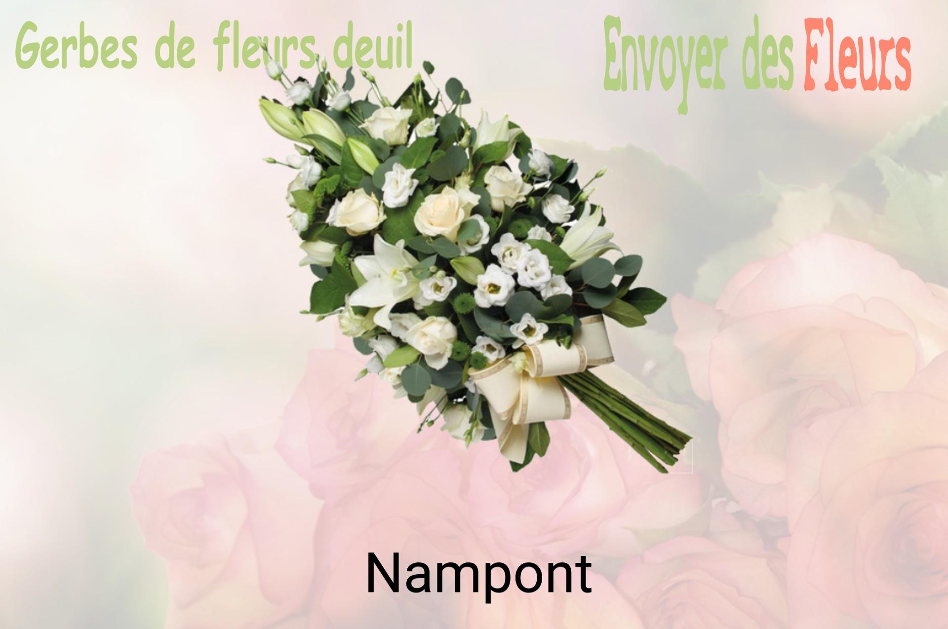 Gerbe de fleurs de deuil livrée à Nampont